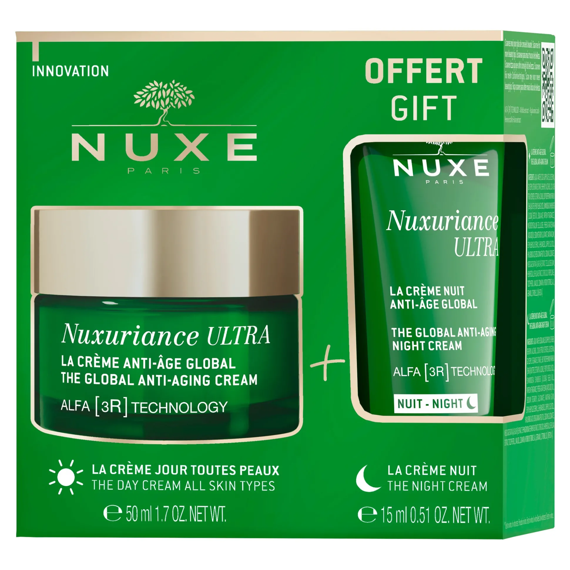 Crema Da Giorno | Trattamento Anti-Età^NUXE COFANETTO ANTI-ETÀ GLOBALE TUTTI I TIPI DI PELLE, Nuxuriance Ultra Alfa [3R]