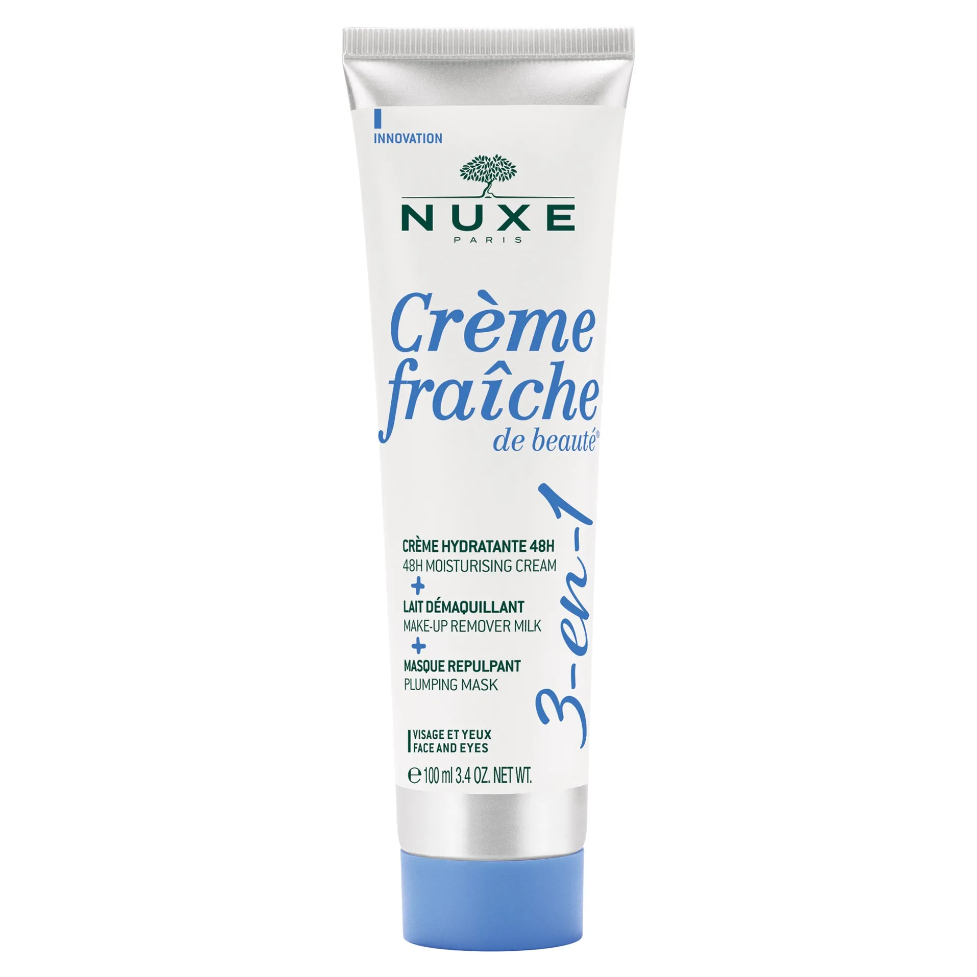 Maschera | Maschera E Esfolianto^NUXE Crème fraîche de beauté® 3 in 1, Crema idratante 48h, Latte struccante, Maschera rimpolpante
