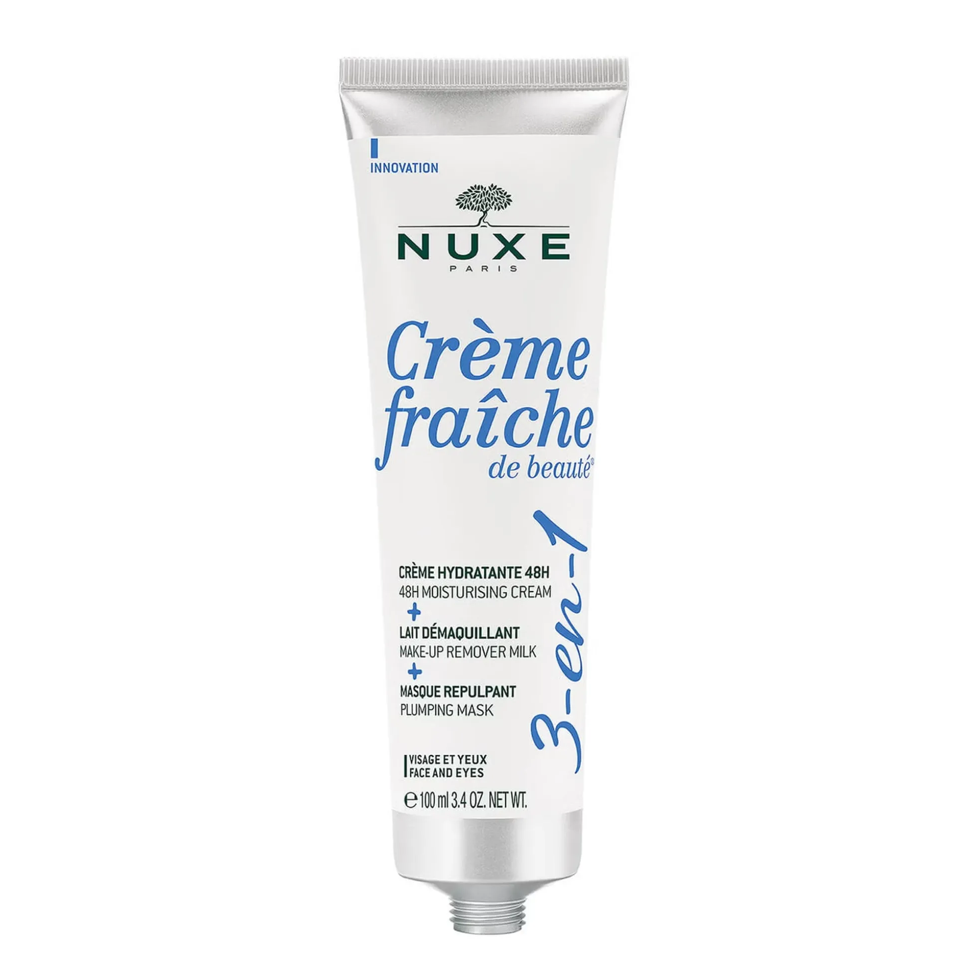 Maschera | Maschera E Esfolianto^NUXE Crème fraîche de beauté® 3 in 1, Crema idratante 48h, Latte struccante, Maschera rimpolpante