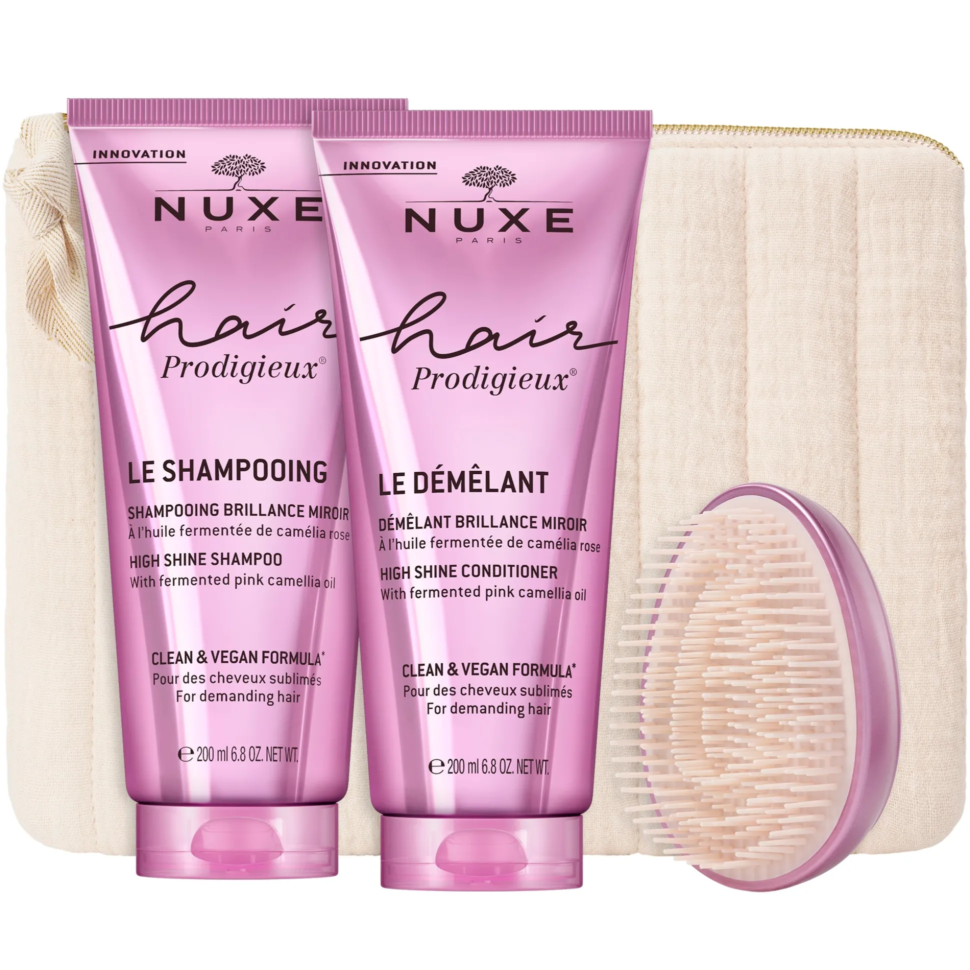 Districante | Shampoo^NUXE Duo Trattamenti Capelli Hair Prodigieux® e la sua spazzola