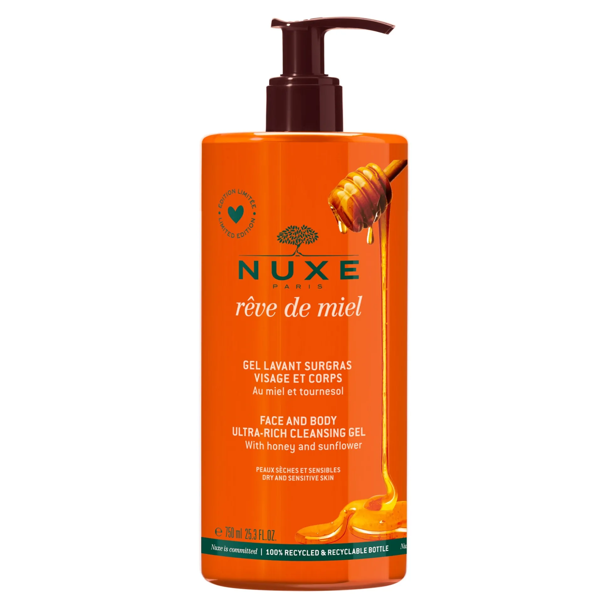 Gel Doccia^NUXE Gel detergente surgrassante liporestitutivo viso e corpo