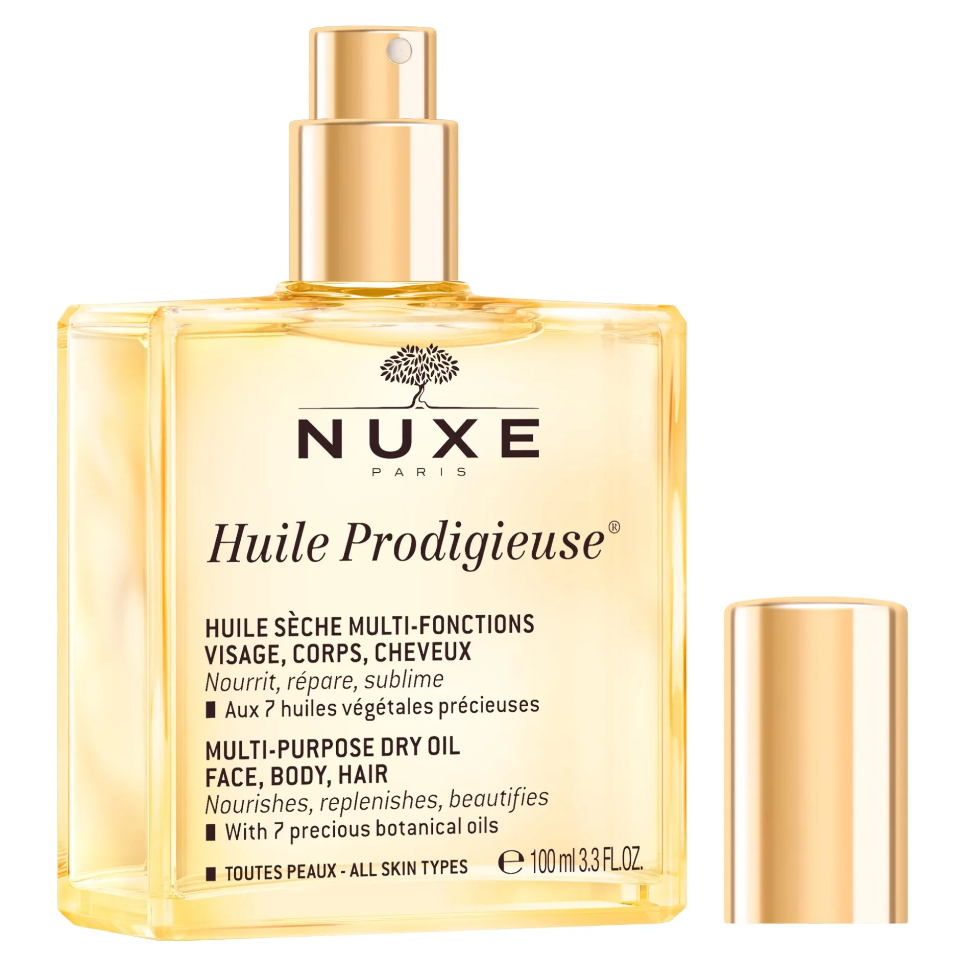 Olio Per Capelli | Olio Per Il Corpo^NUXE Huile Prodigieuse® 100ml - Olio secco per viso, corpo e capelli